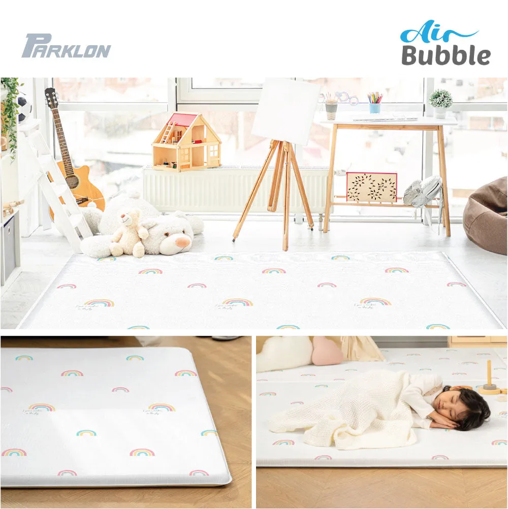 [1 Yr Local Warranty] Parklon Air Bubble Playmat Rainbow Dream L40 (Size: 2100 x 1500 x 40mm)