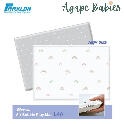 [1 Yr Local Warranty] Parklon Air Bubble Playmat Rainbow Dream L40 (Size: 2100 x 1500 x 40mm)