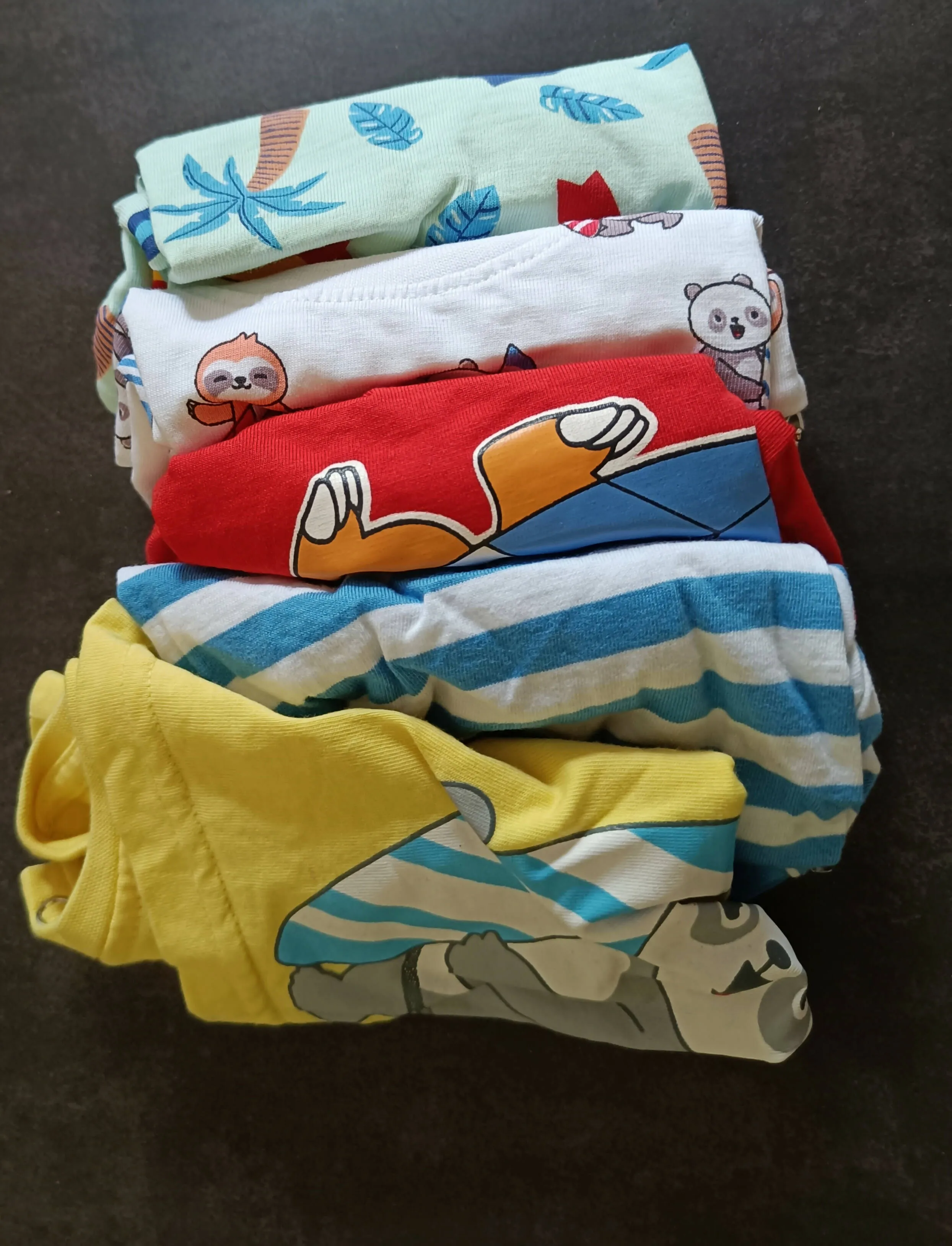 BABYHUG cotton half sleeves T-shirts - pack of 5