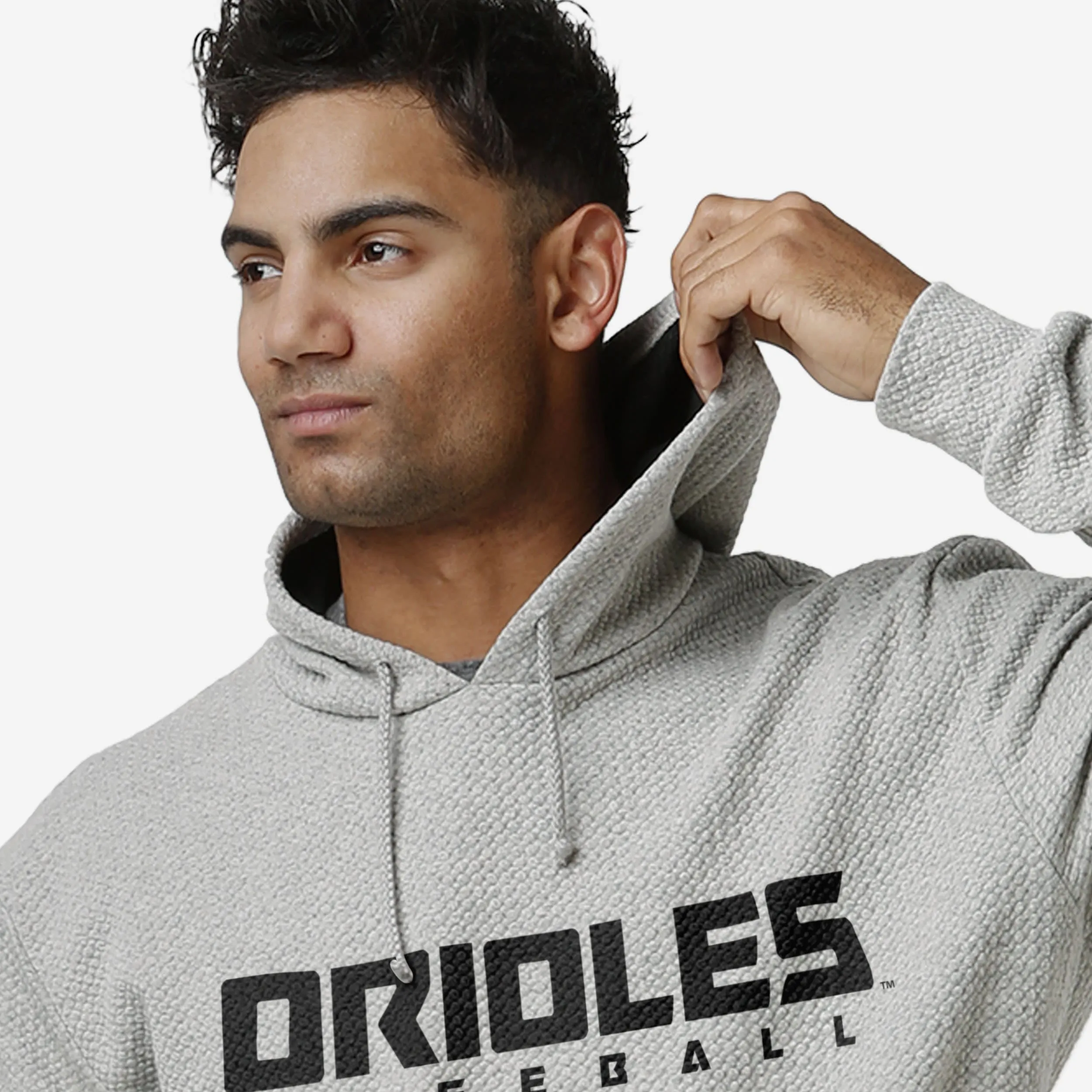 Baltimore Orioles Gray Woven Hoodie