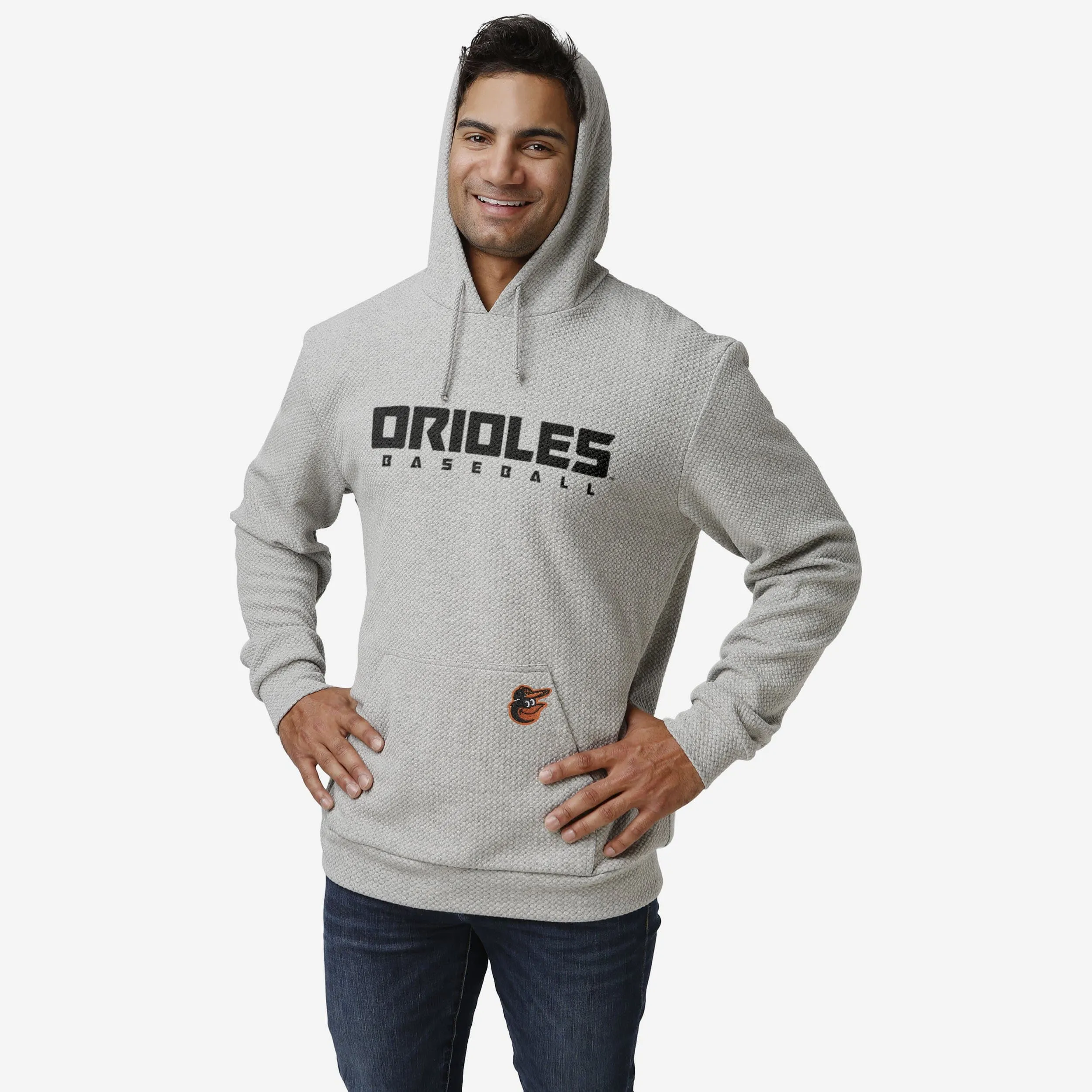 Baltimore Orioles Gray Woven Hoodie