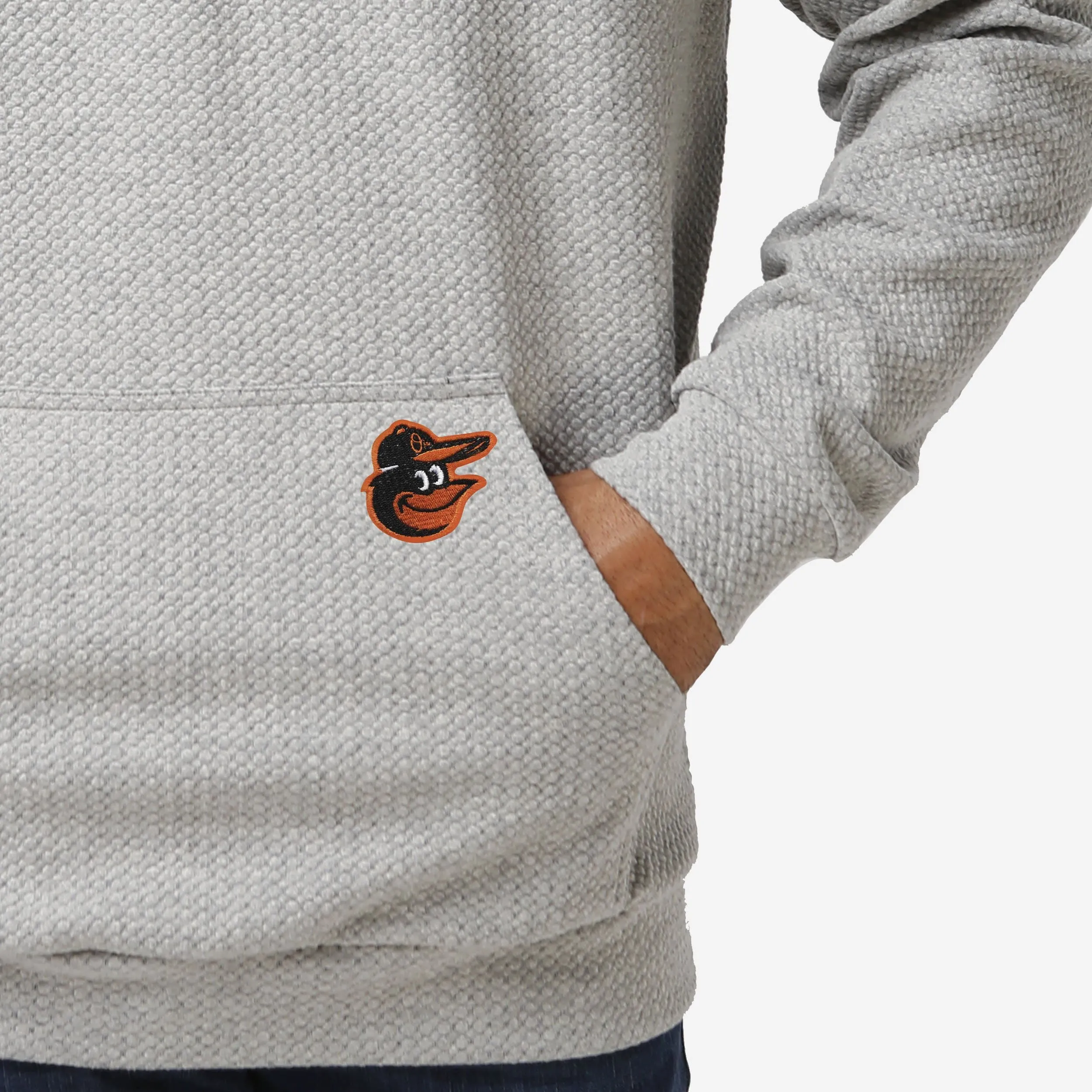 Baltimore Orioles Gray Woven Hoodie