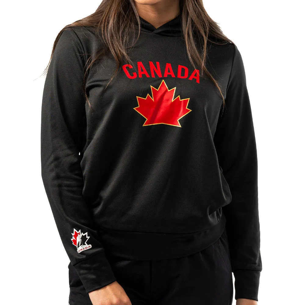 BAUER HOCKEY CANADA WOMENS BLACK HOODIE