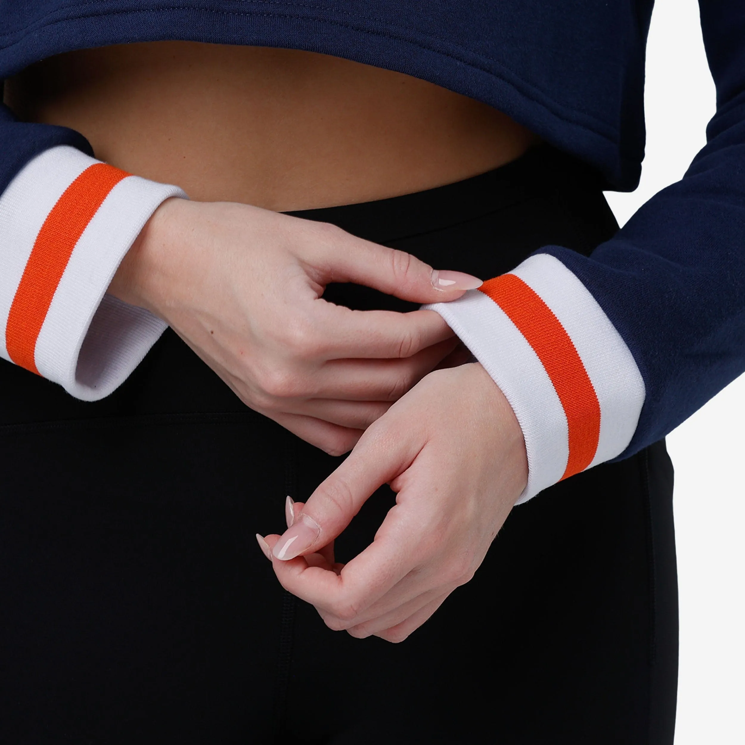 Chicago Bears Womens Cropped Chenille Hoodie