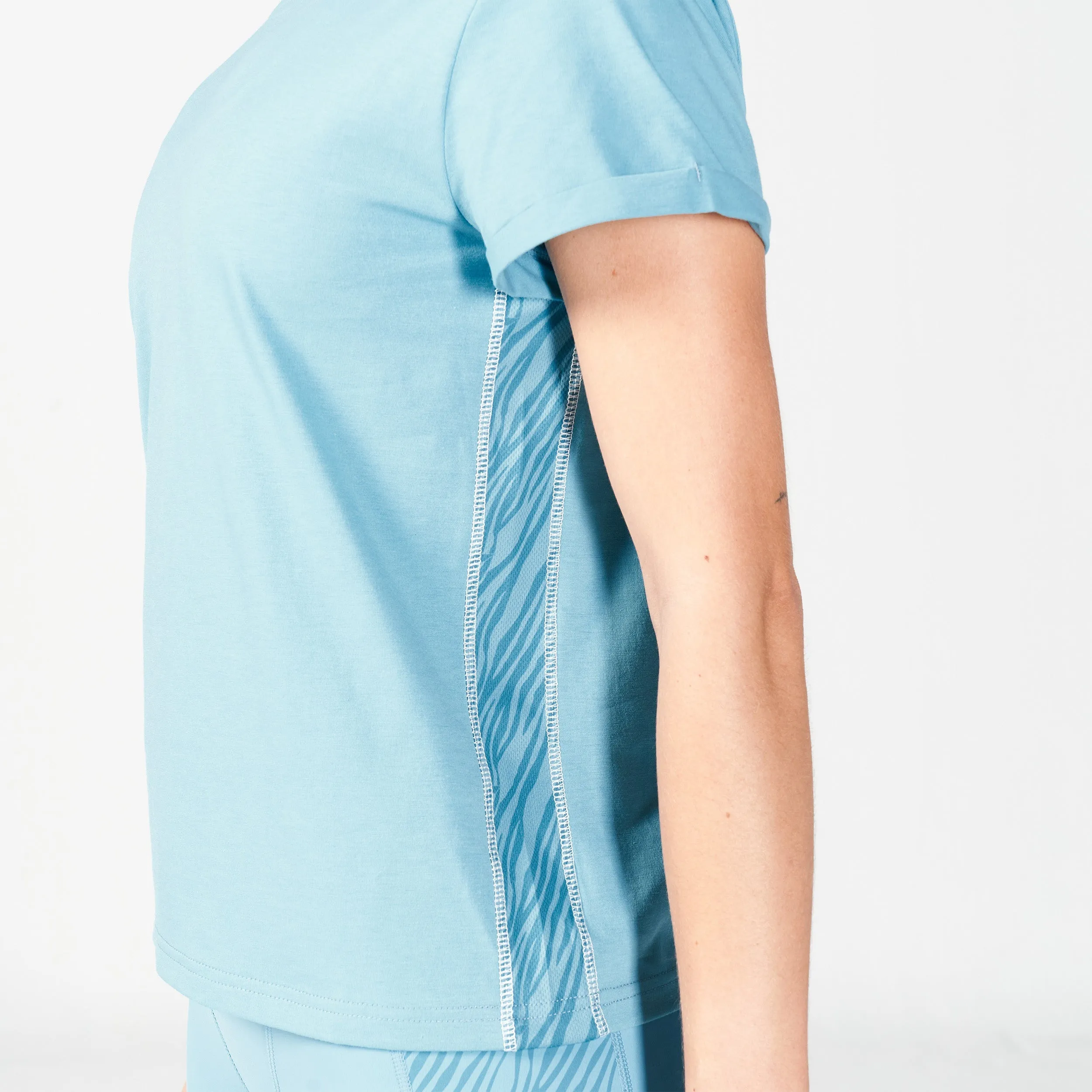 Core Wild Panel Relaxed Tee - Delph Blue