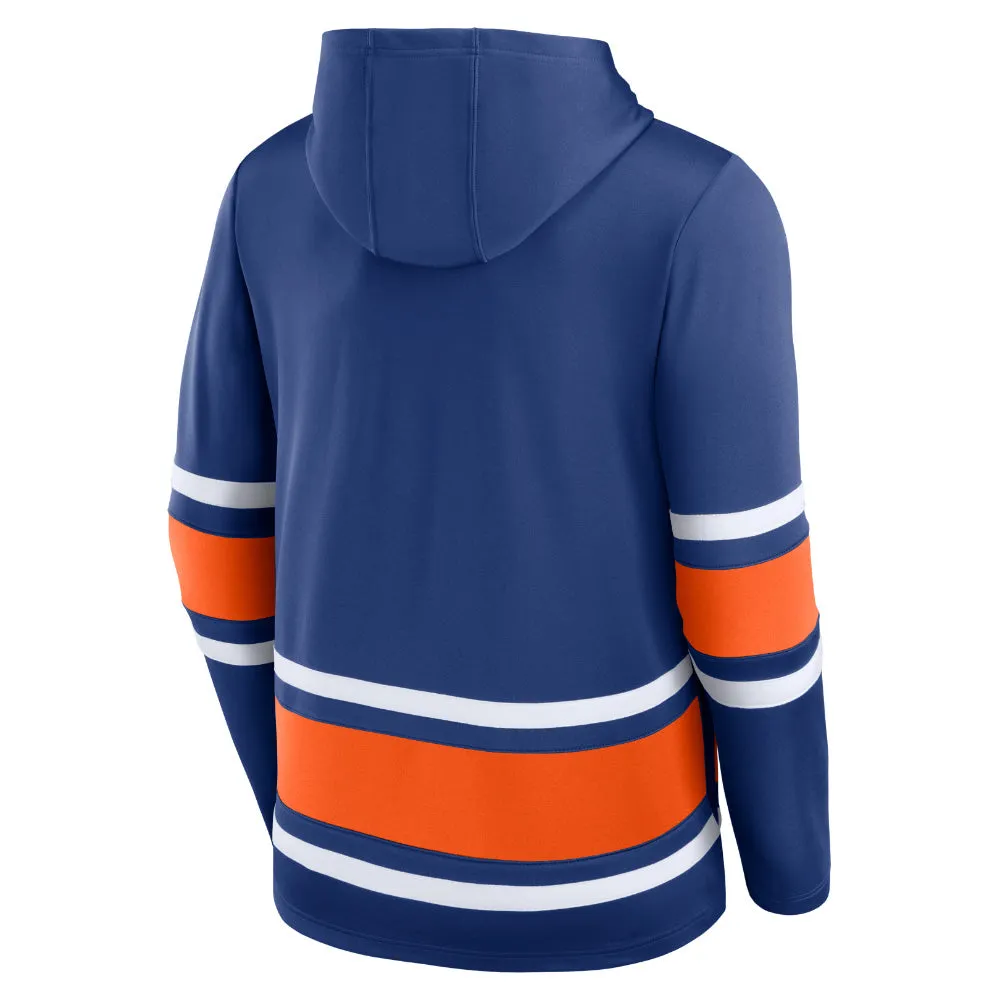 FANATICS EDMONTON OILERS ADULT BLUE JERSEY HOODIE