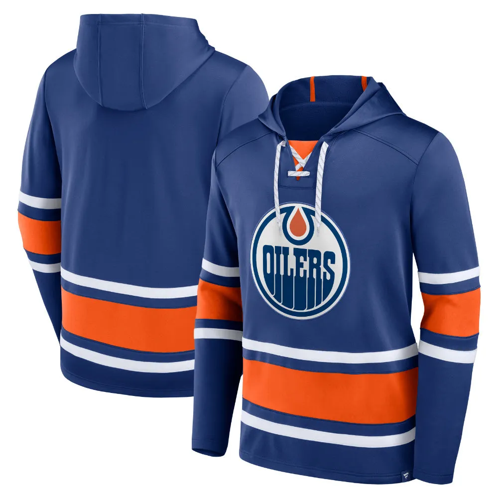 FANATICS EDMONTON OILERS ADULT BLUE JERSEY HOODIE