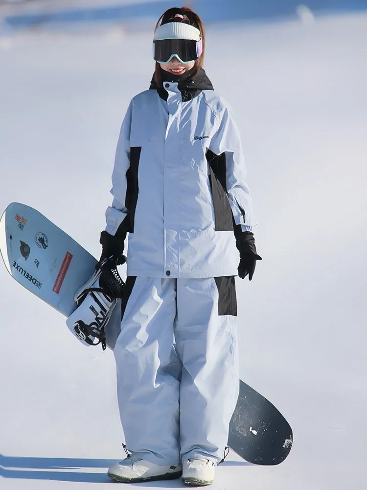 Female Pro Warm Skiing Suit Set Winter Snow Tracksuit