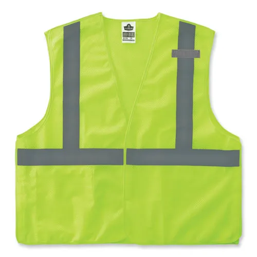 Glowear 8215ba-s Single Size Class 2 Economy Breakaway Mesh Vest, Polyester, X-small, Lime, Ships In 1-3 Business Days