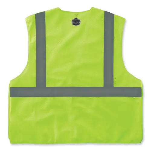 Glowear 8215ba-s Single Size Class 2 Economy Breakaway Mesh Vest, Polyester, X-small, Lime, Ships In 1-3 Business Days