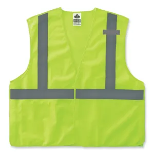 Glowear 8215ba-s Single Size Class 2 Economy Breakaway Mesh Vest, Polyester, X-small, Lime, Ships In 1-3 Business Days