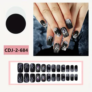 Hauntingly Chic Halloween Nail Art