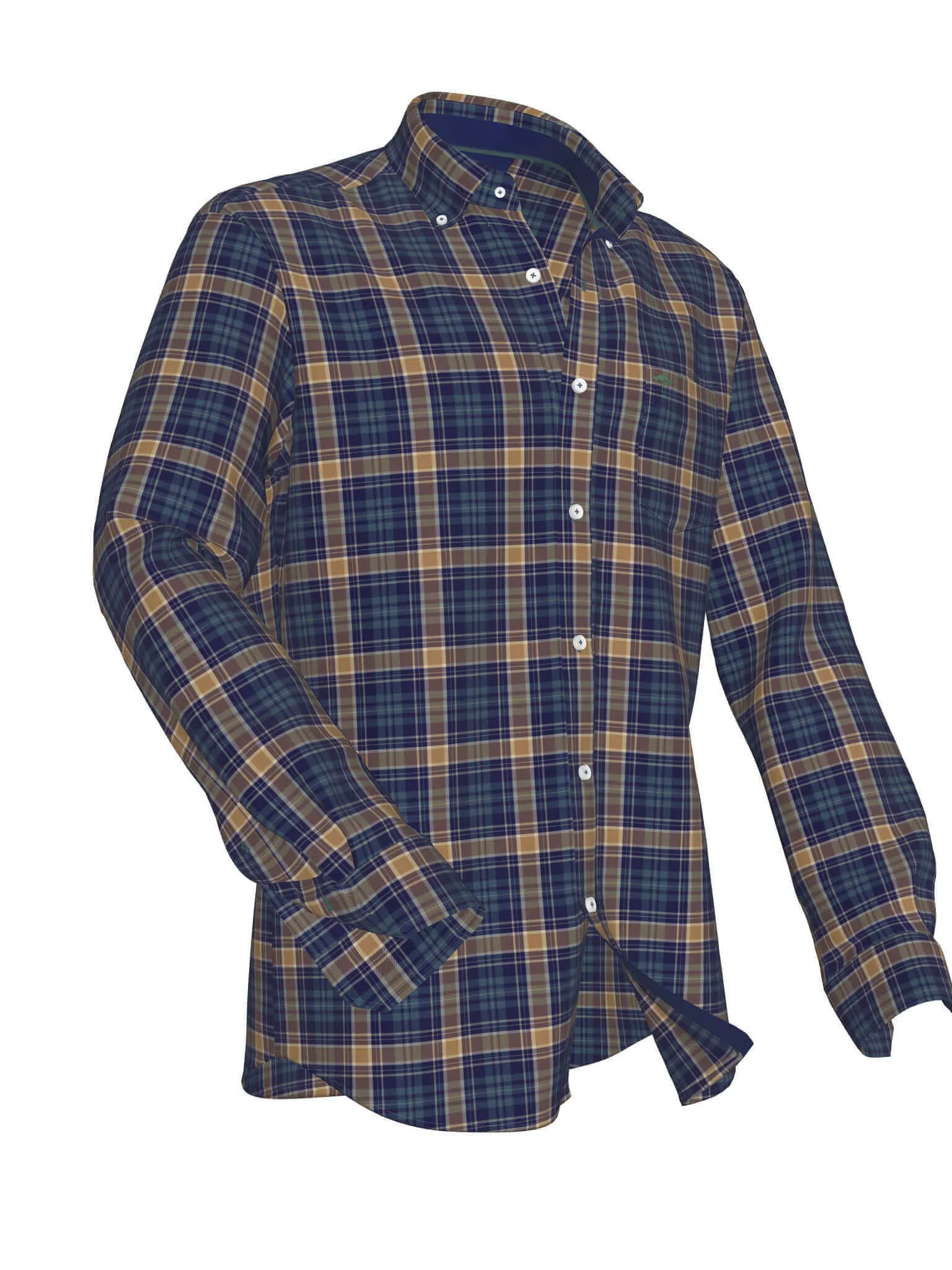 Heavy Flannel Button Down Checked Shirt