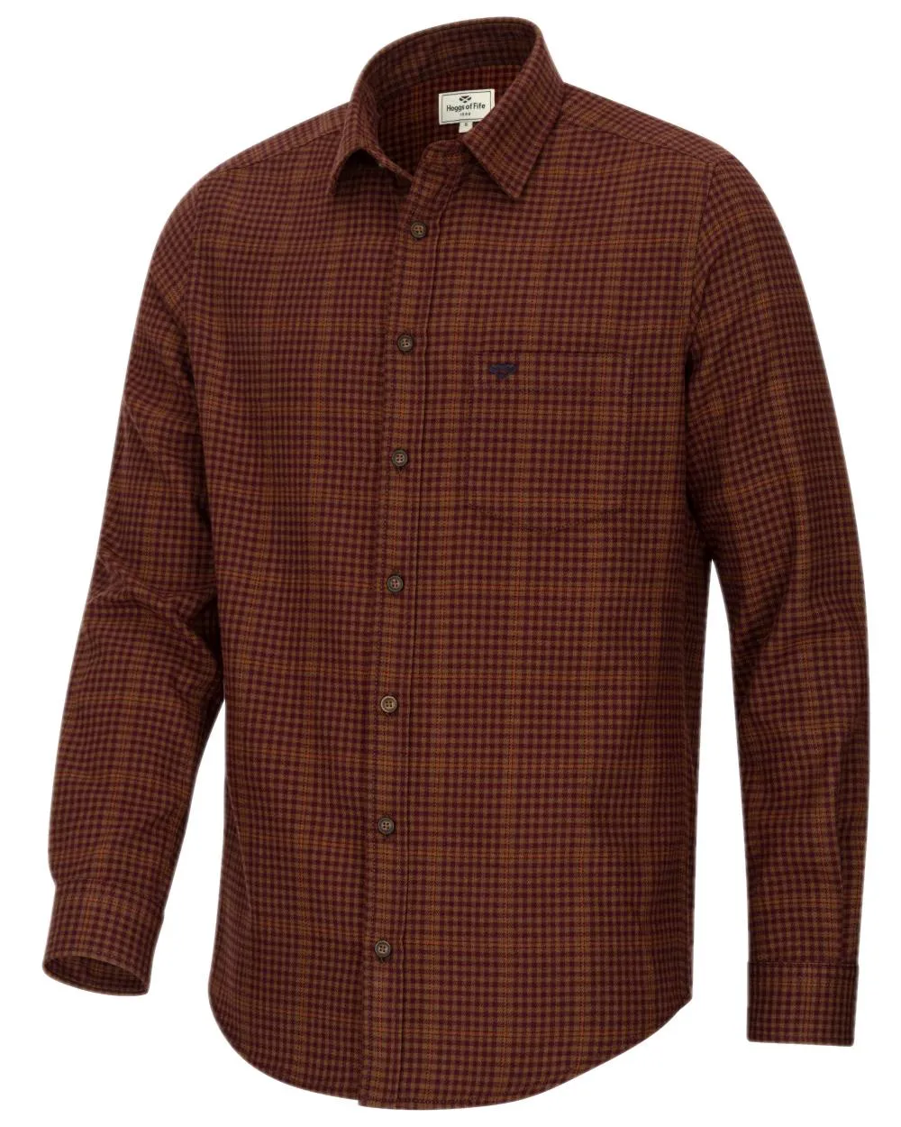 Hoggs of Fife Harris Cotton Twill Check Shirt