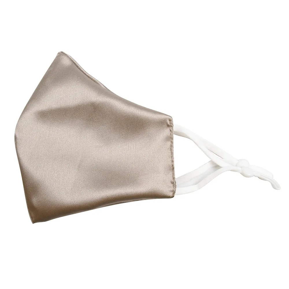 Lisette Lt Brown Silky Satin Fashion Mask