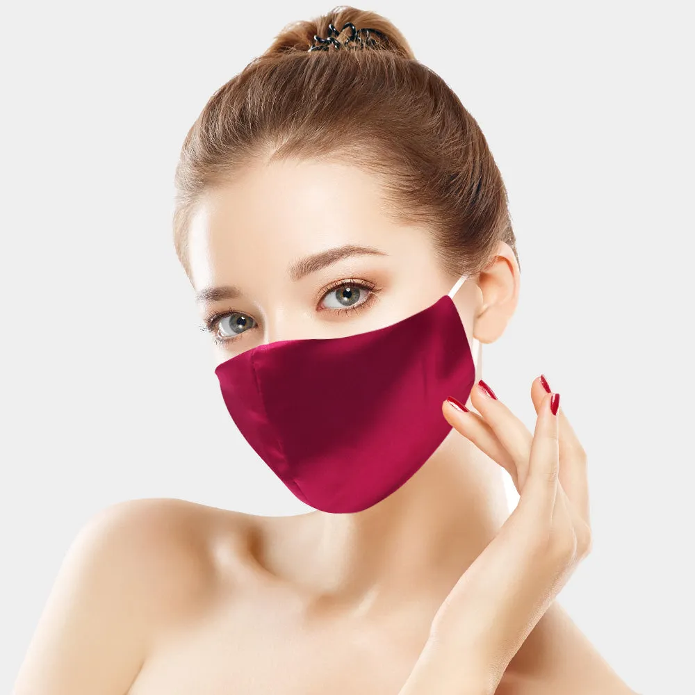 Lisette Lt Brown Silky Satin Fashion Mask