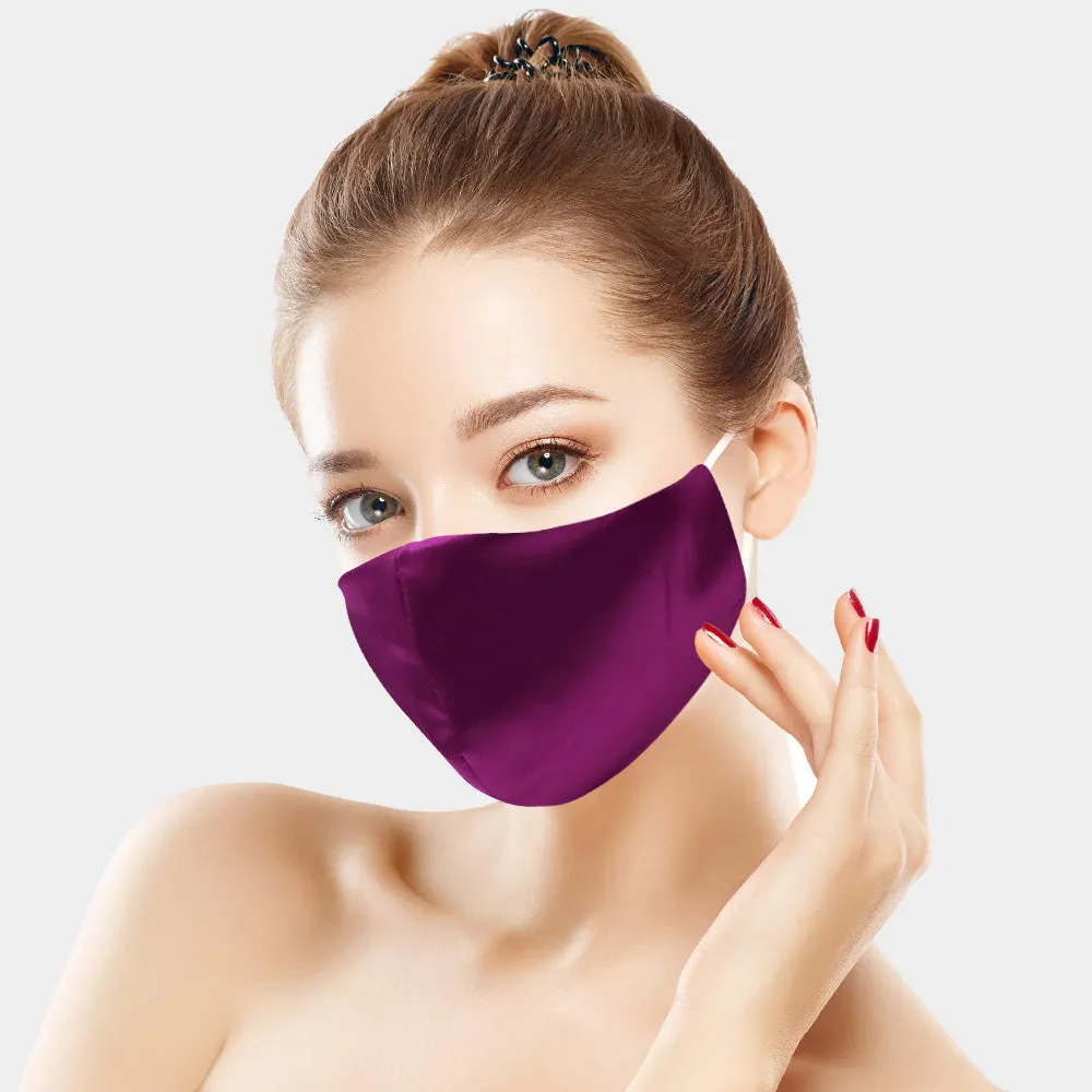 Lisette Lt Brown Silky Satin Fashion Mask