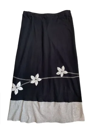 Long Skirt-White Daisy