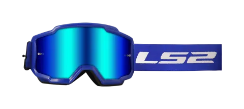 Ls2 Charger Goggle Blue With Iridium Visor