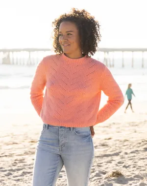 Monroe Sweater: Grapefruit Heather - FINAL SALE