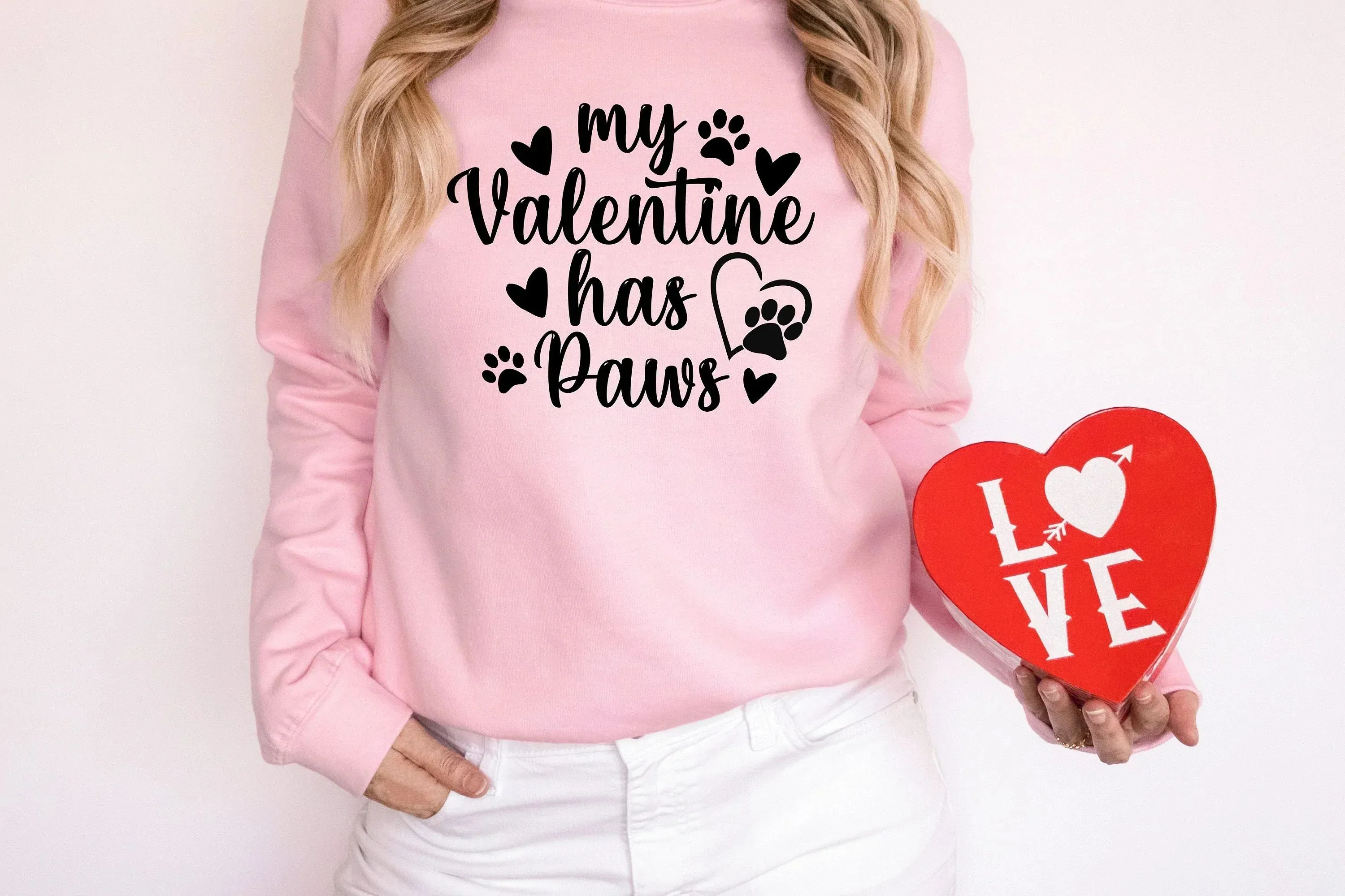 My Valentine Has Paws Shirt | Pet Lover Valentines Day Shirt, My Dog Is My Valentine, My Cat Is My Valentine, Dog Mom Shirt, Cat Mom Shirt