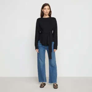 Nara Tie-Front Knit Sweater