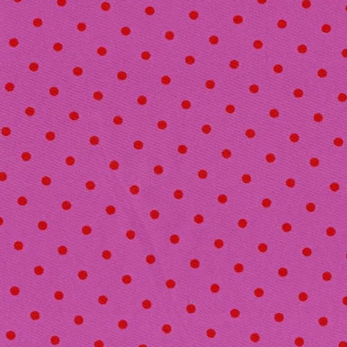 Pink/Red | 1/8 Dot Polyester/Lycra Swimwear Print - SKU 4931 #S27