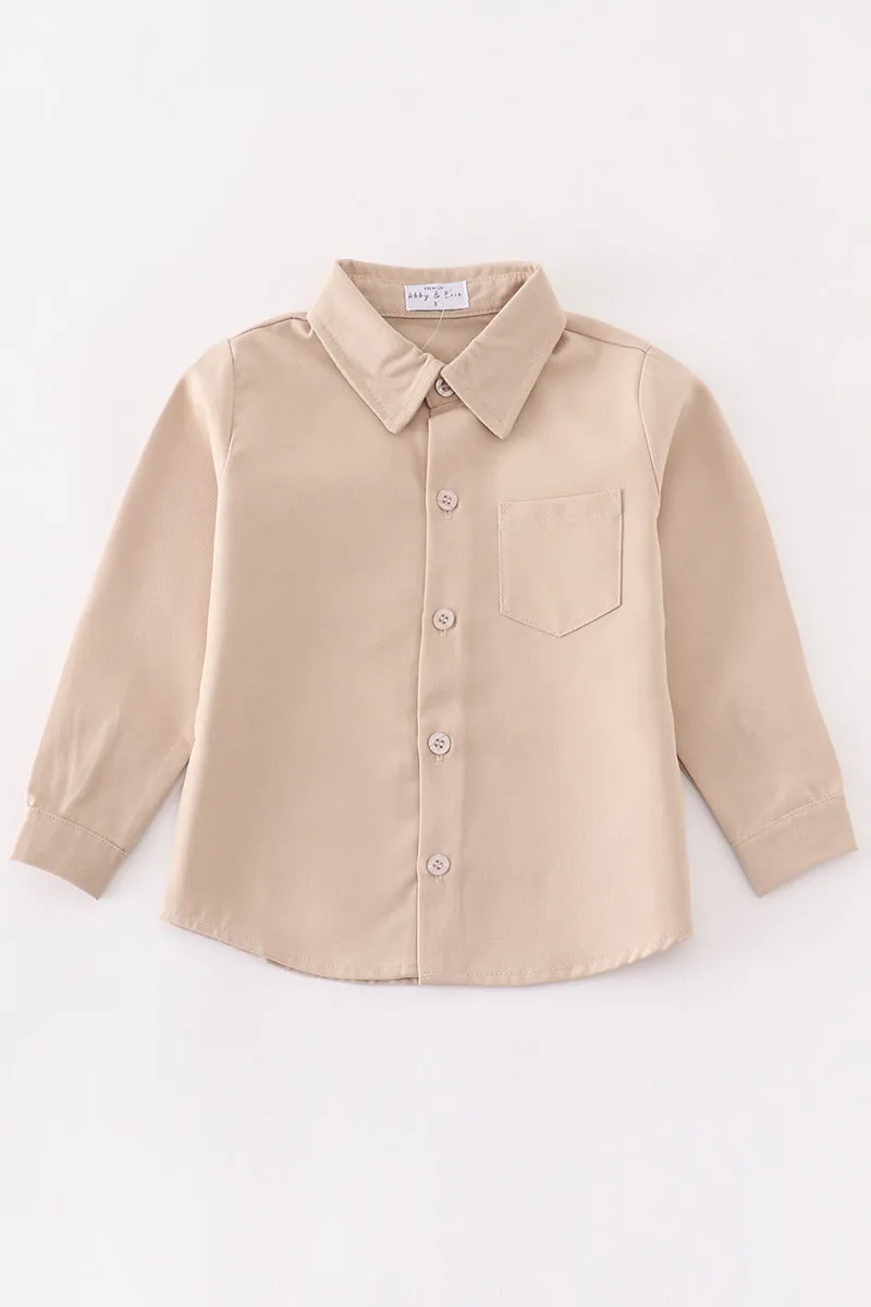 Premium Sand boy button down shirt