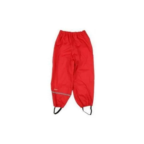 Rain Pants - Elastic Waist - Red