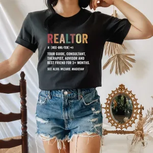 Realtor Definition, Funny Real Estate Agent Shirt, Great for Real Estate Marketing