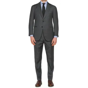 Sartoria CHIAIA Bespoke Handmade Gray Wool Suit EU 52 NEW US 42 Slim Fit