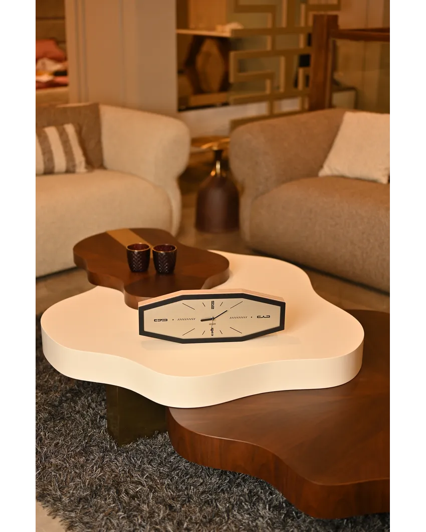 Sleek Chamber Line Contemporary Clock | 18 x 7 inches