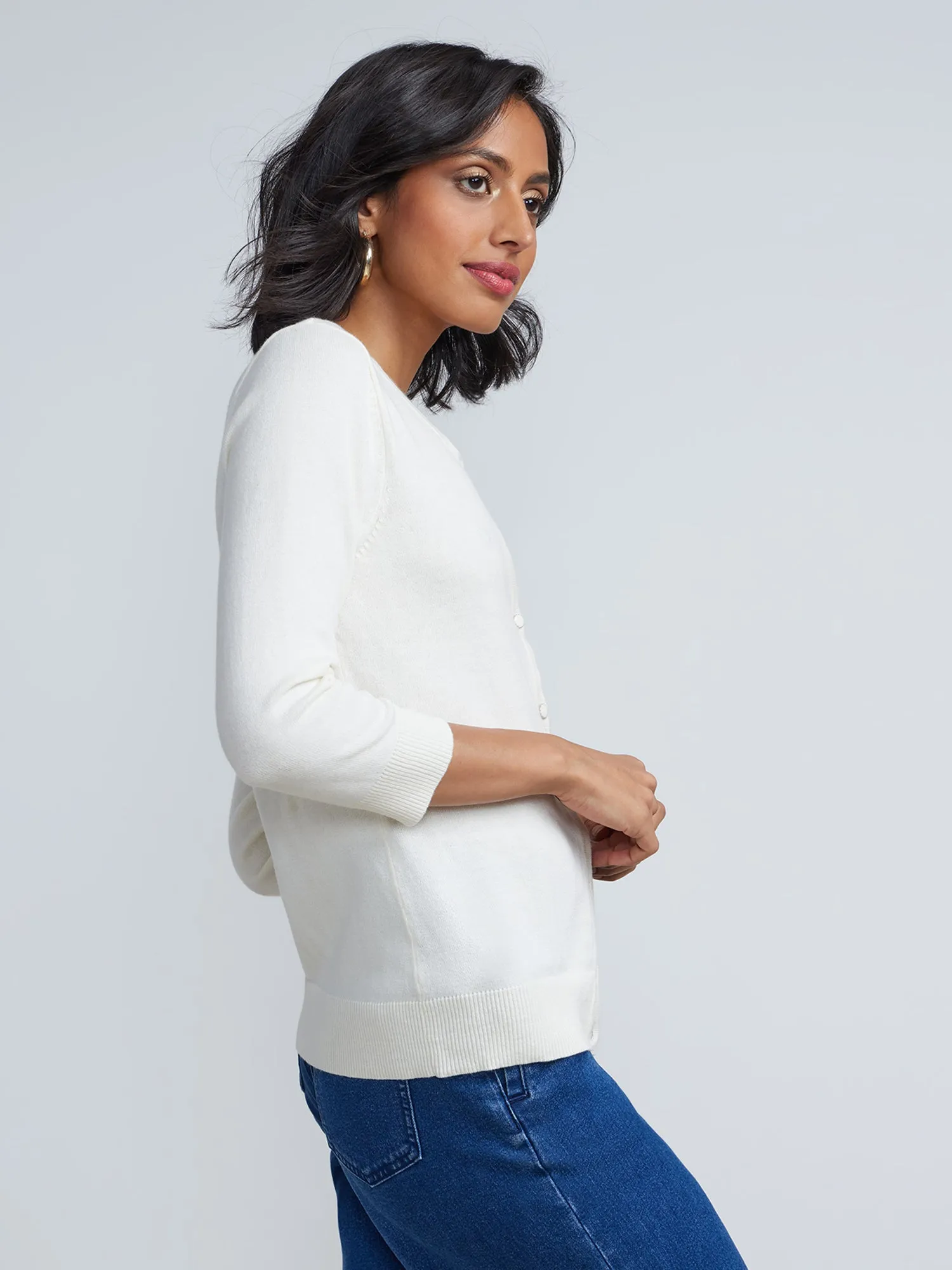 Tall Quarter Sleeve Chelsea Cardigan