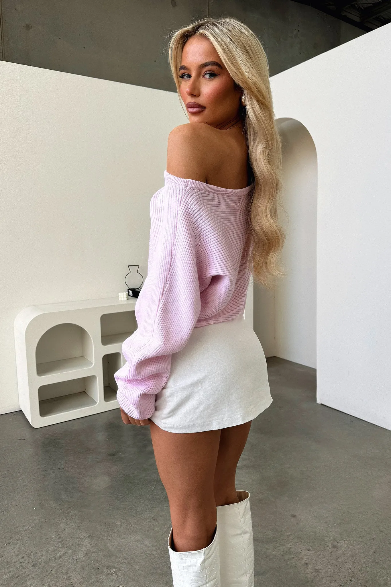 Theadora Knit - Baby Pink