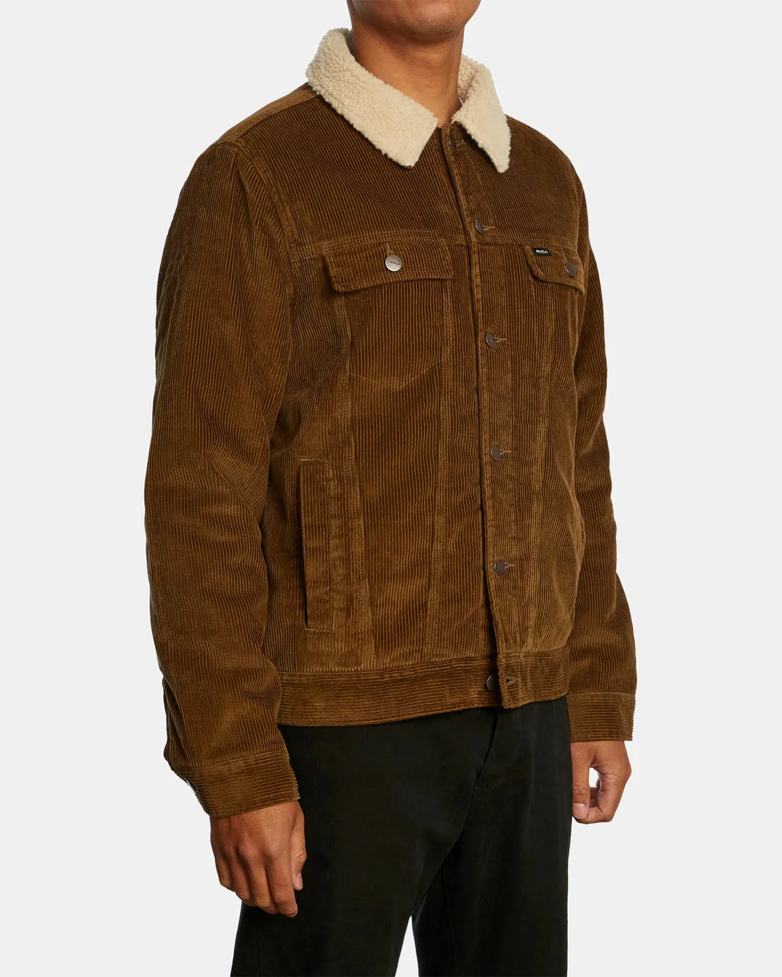 Waylon Corduroy Trucker Jacket - Bombay Brown