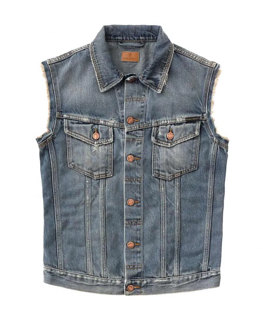 Willy Vest Shimmering Indigo Denim