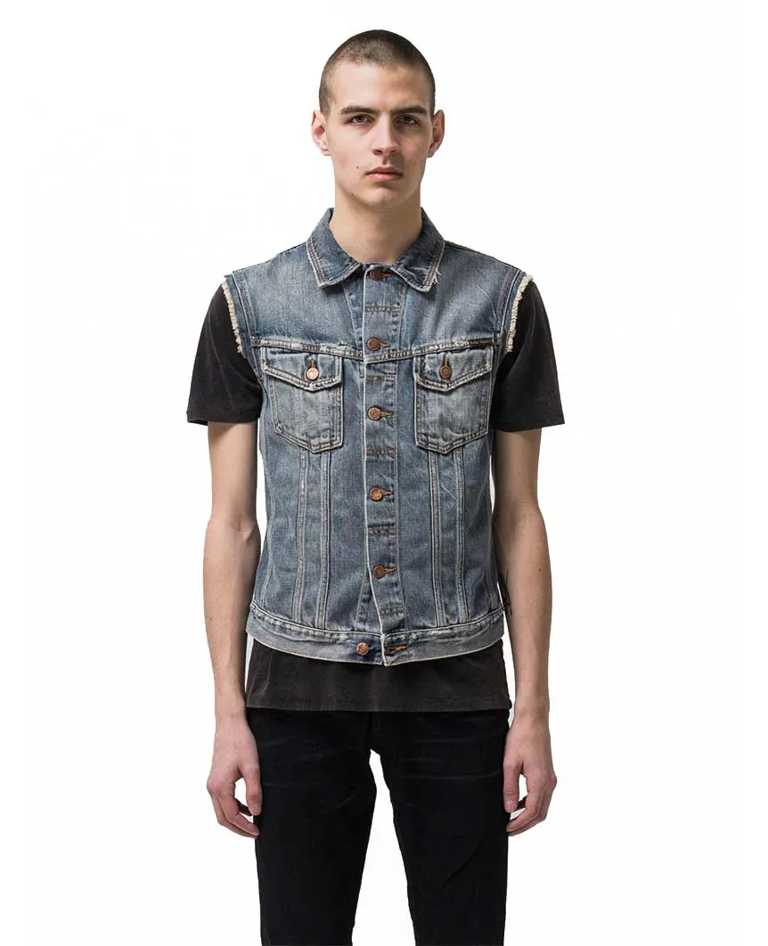 Willy Vest Shimmering Indigo Denim