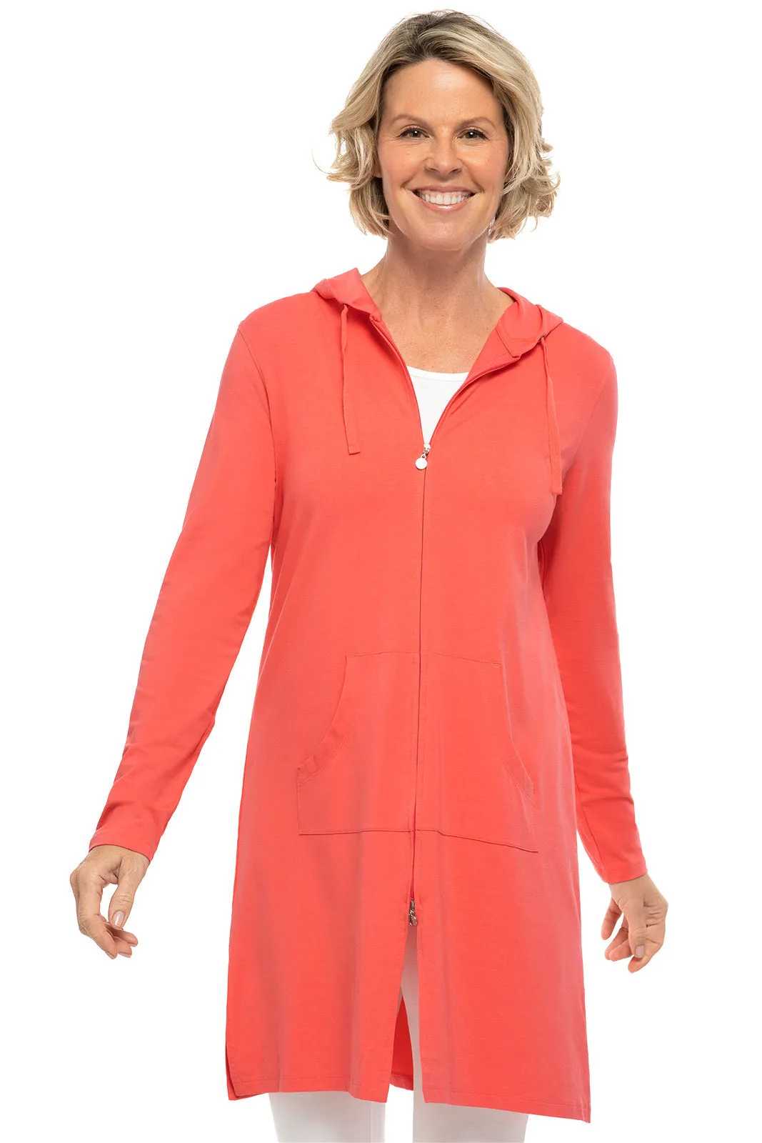 Women's Cabana Hoodie | Vivid Coral