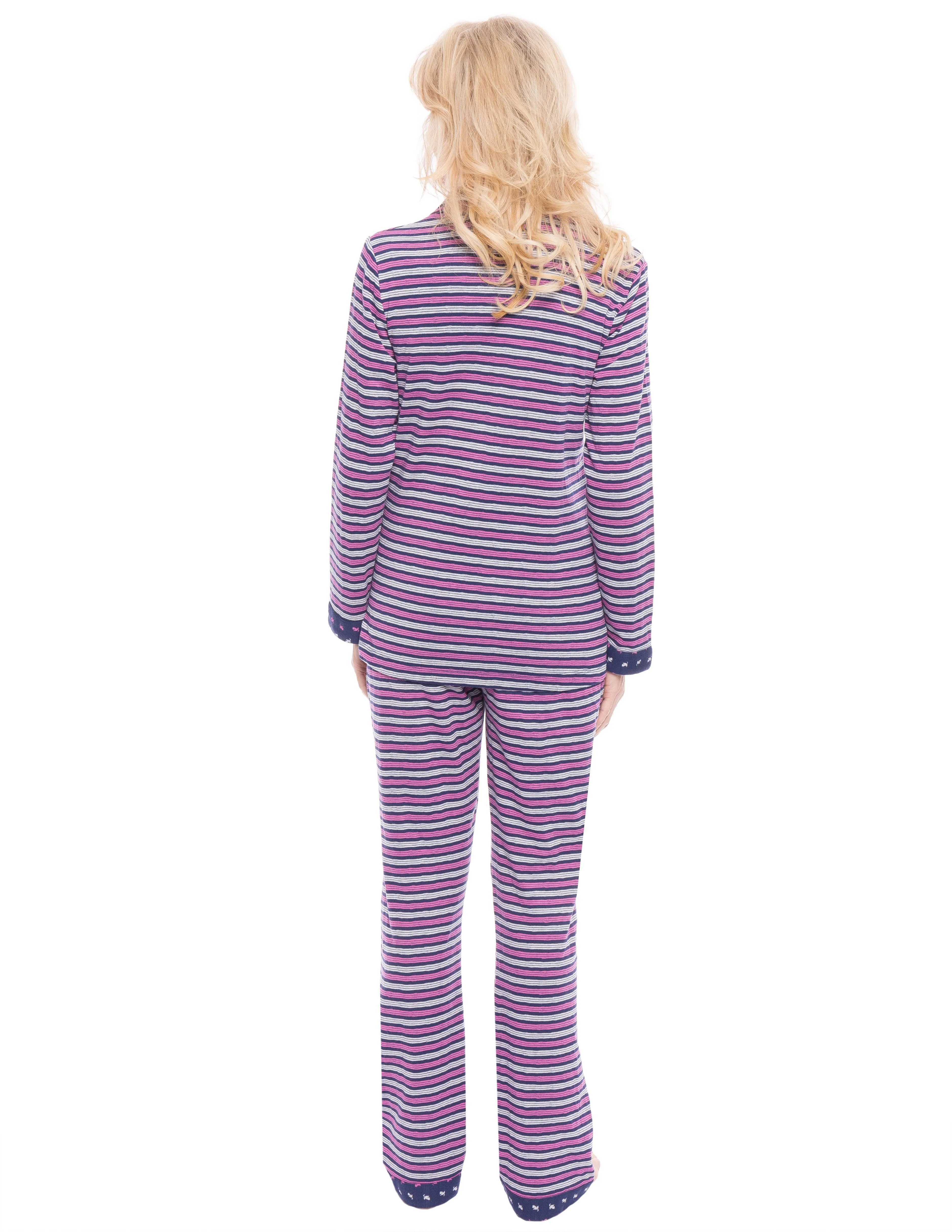 Women's Double Layer Knit Jersey Pajama Sleepwear Set