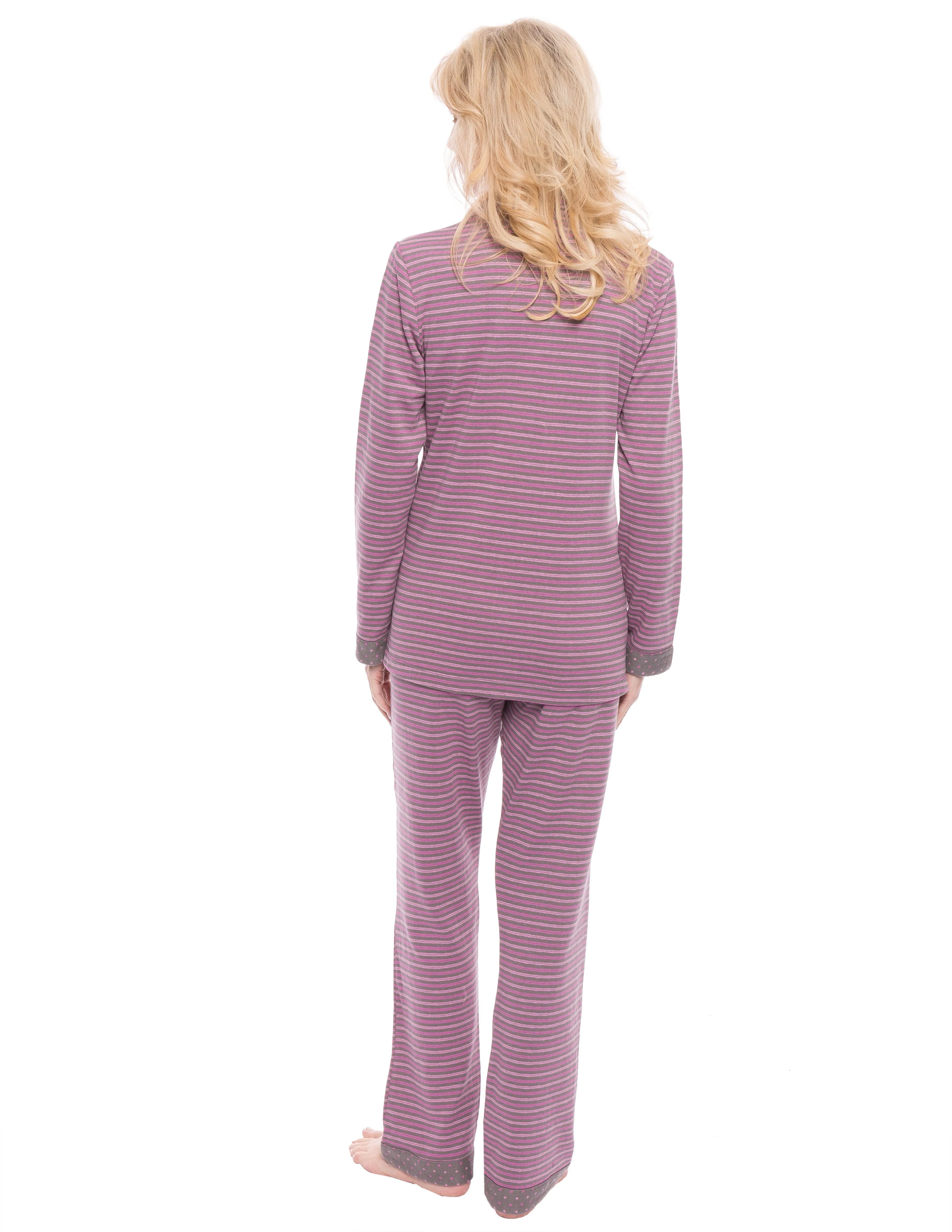 Women's Double Layer Knit Jersey Pajama Sleepwear Set