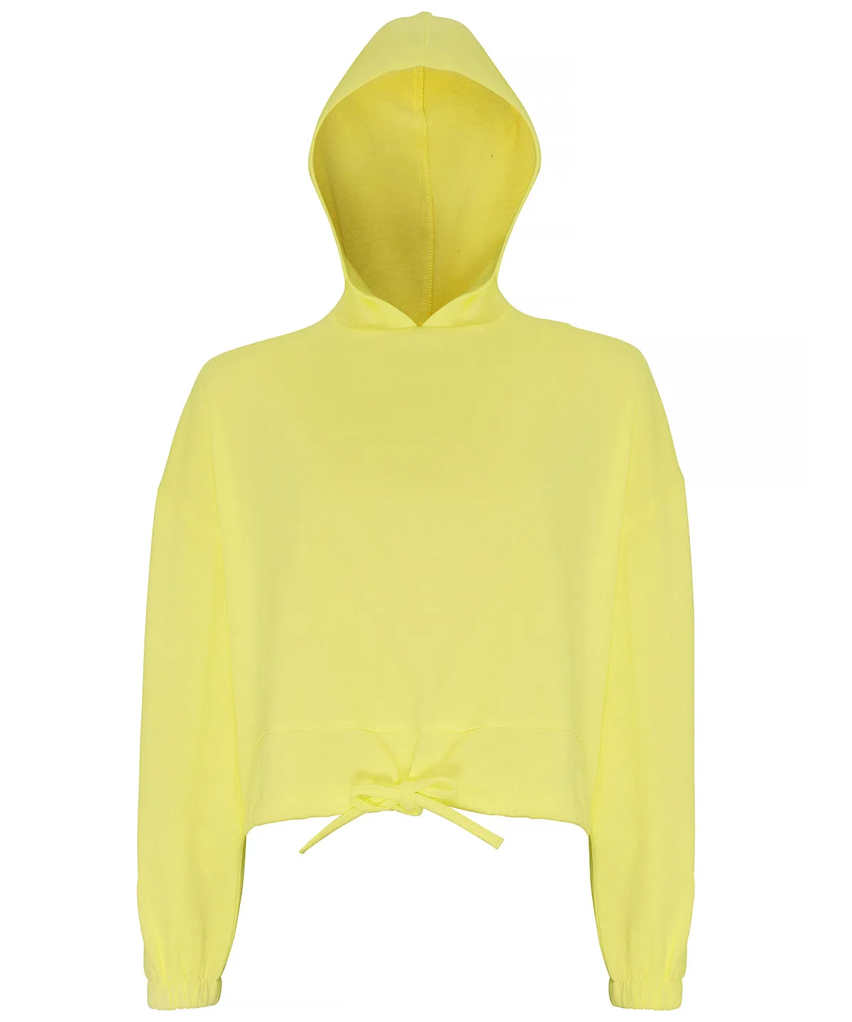 Womens TriDri® cropped oversize hoodie | Lemon