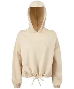 Womens TriDri® cropped oversize hoodie | Nude