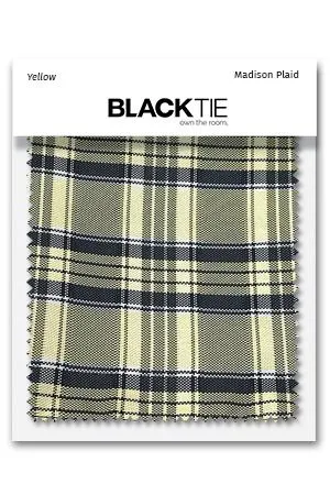 Yellow Madison Plaid Fabric Swatch